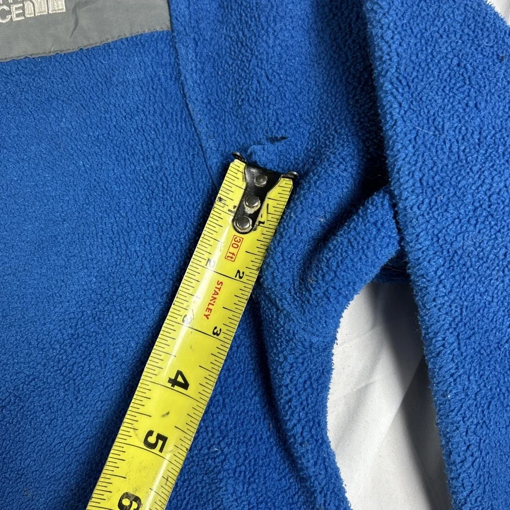 The North Face Denali Fleece Full Zip Jacket Blue Gray Boys Size Large